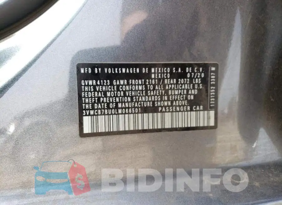 3VWCB7BU0LM066501 Photo# 12