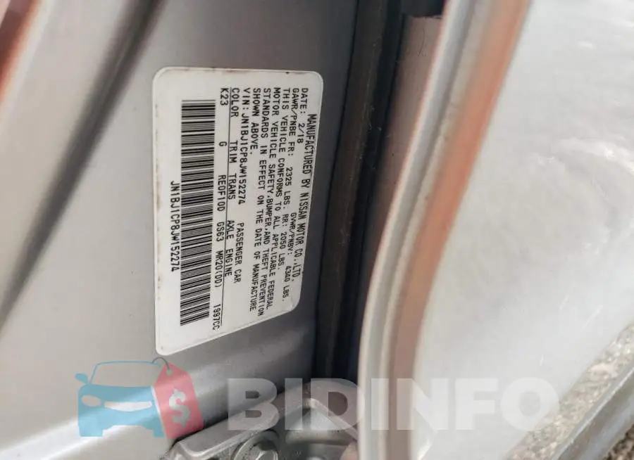JN1BJ1CP8JW152274 Photo# 10