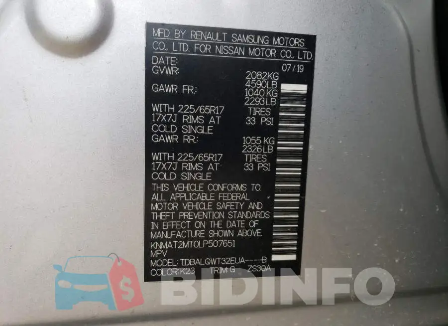 KNMAT2MT0LP507651 Photo# 13