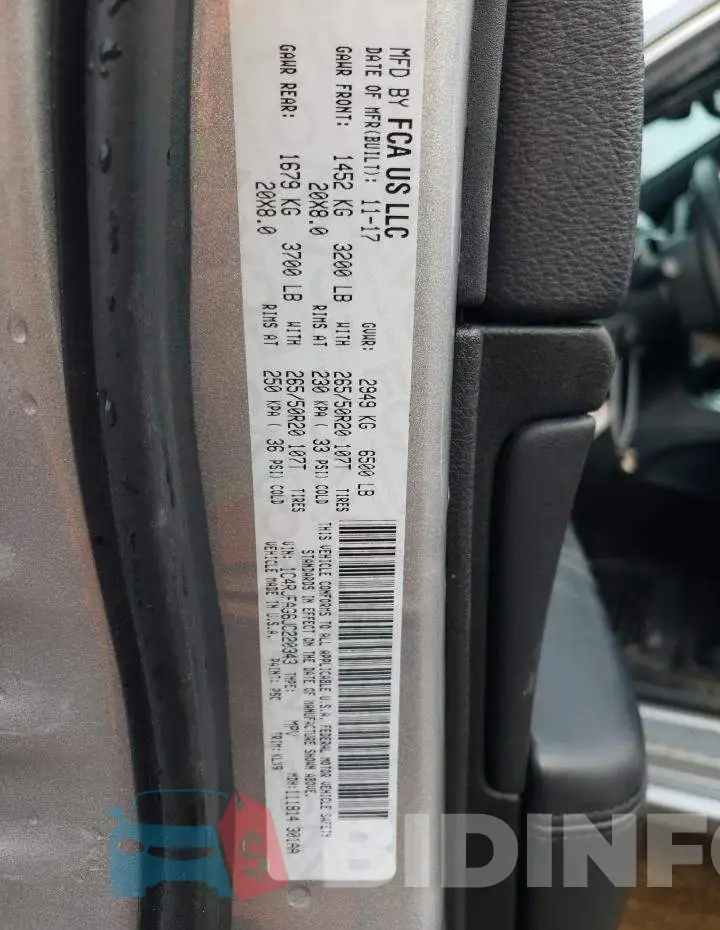 1C4RJFAG6JC220343 Photo# 12