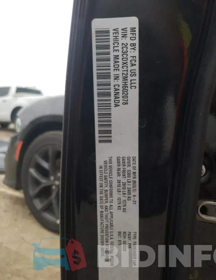 2C3CDXCT2MH602078 Photo# 13