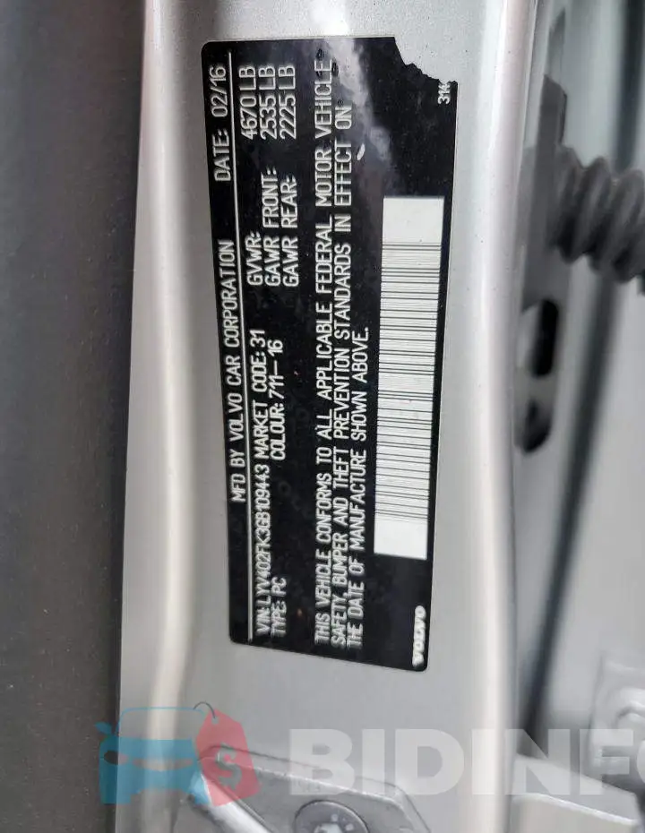 LYV402FK3GB109443 Photo# 13