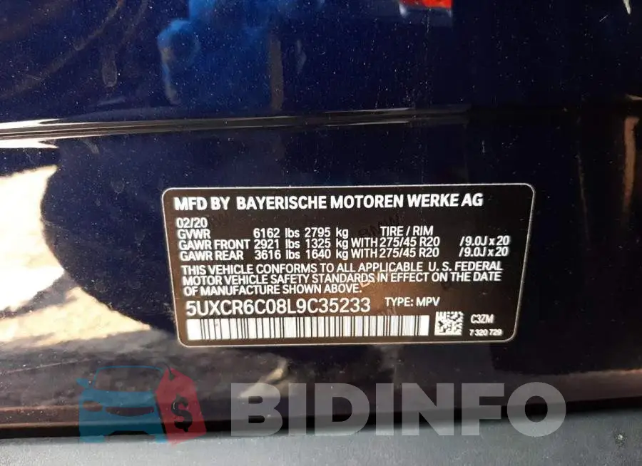 5UXCR6C08L9C35233 Photo# 10