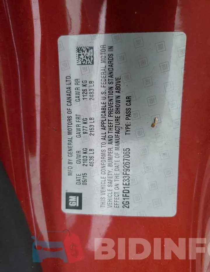 2G1FD1E33F9267065 Photo# 10