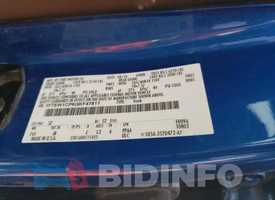 1FTEW1CP6GKF47811 Photo# 12