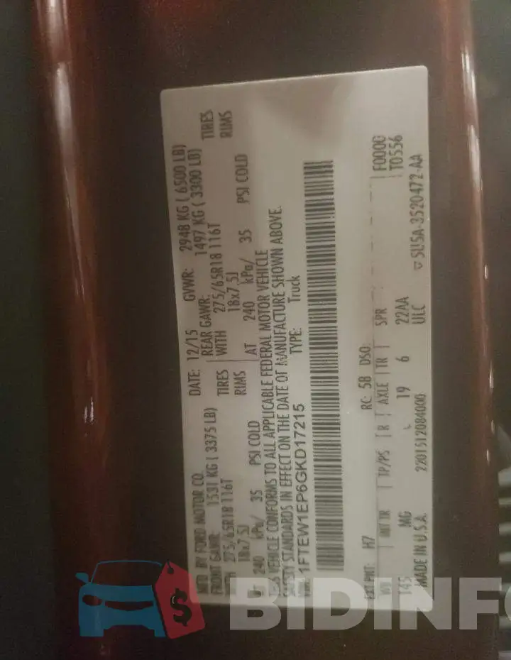 1FTEW1EP6GKD17215 Photo# 12