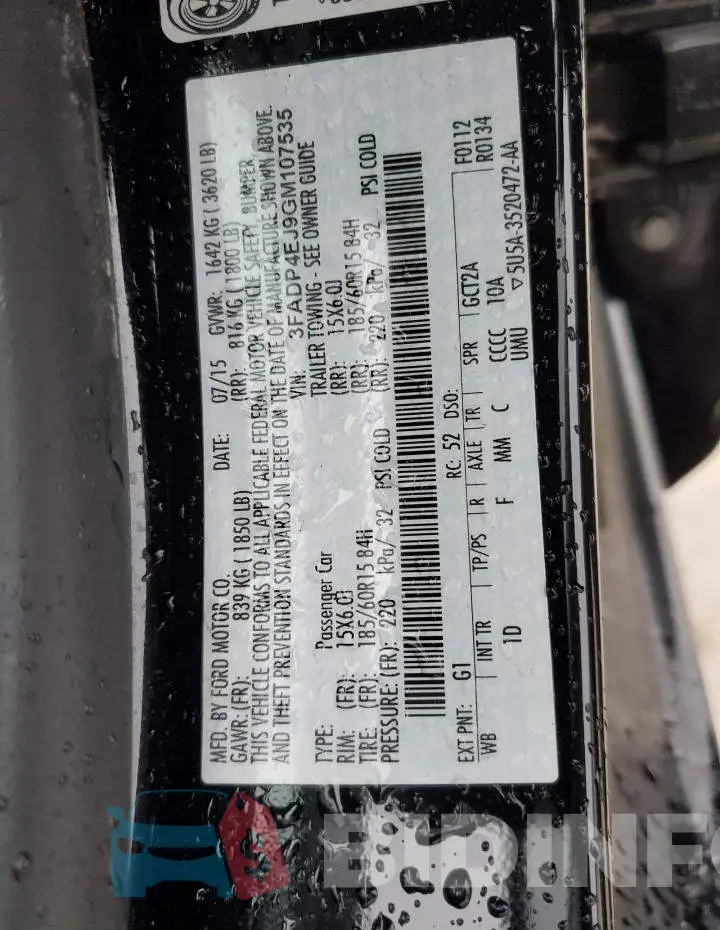 3FADP4EJ9GM107535 Photo# 12