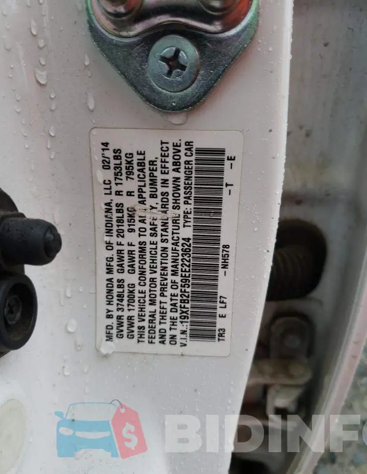 19XFB2F59EE223624 Photo# 12