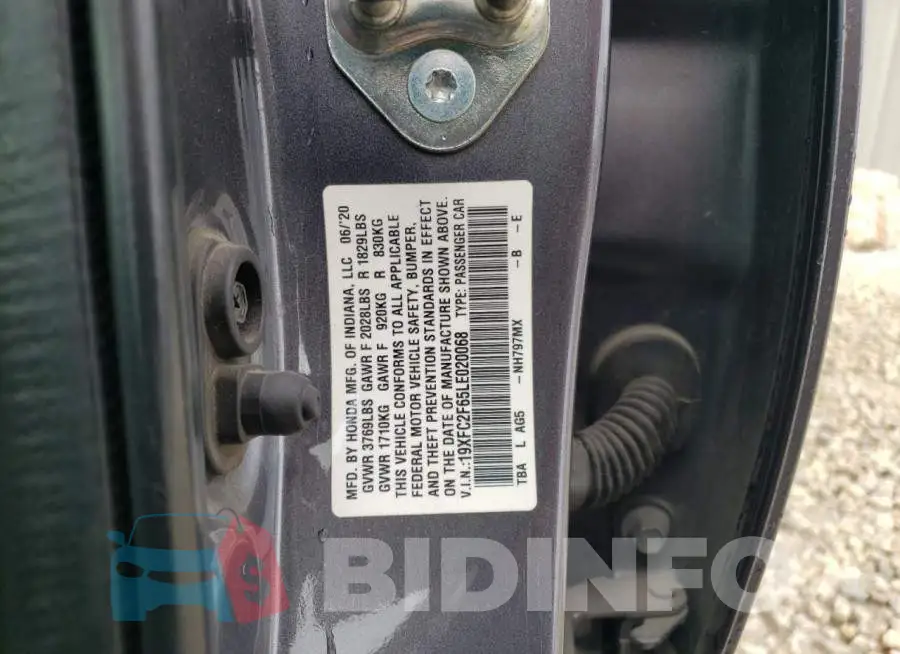 19XFC2F65LE020068 Photo# 12