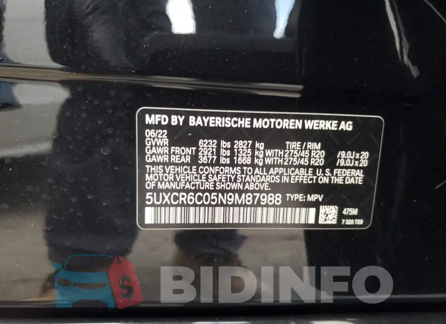 5UXCR6C05N9M87988 Photo# 13
