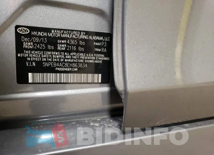 5NPEB4AC8EH863834 Photo# 12