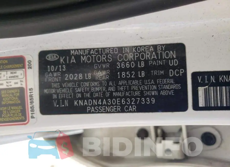 KNADN4A30E6327339 Photo# 12