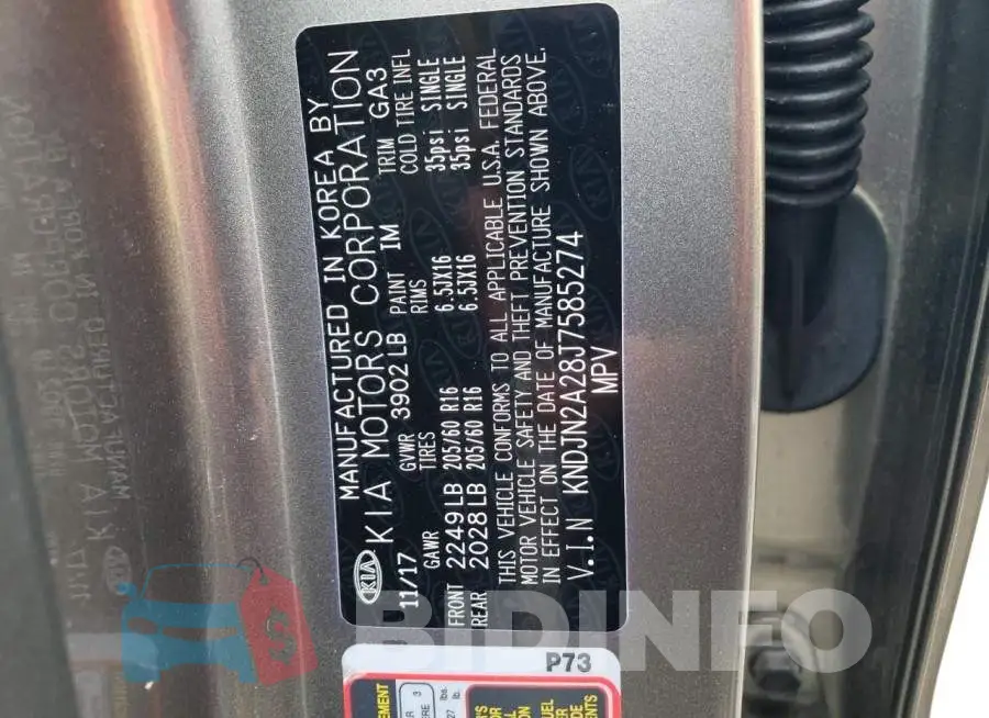 KNDJN2A28J7585274 Photo# 12