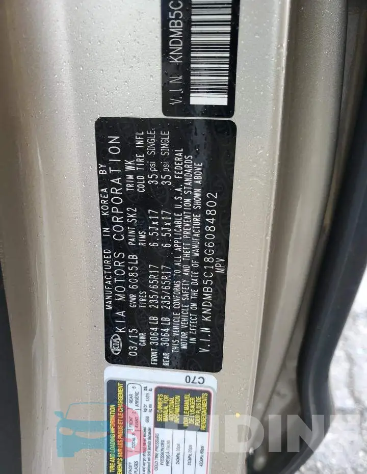 KNDMB5C18G6084802 Photo# 13
