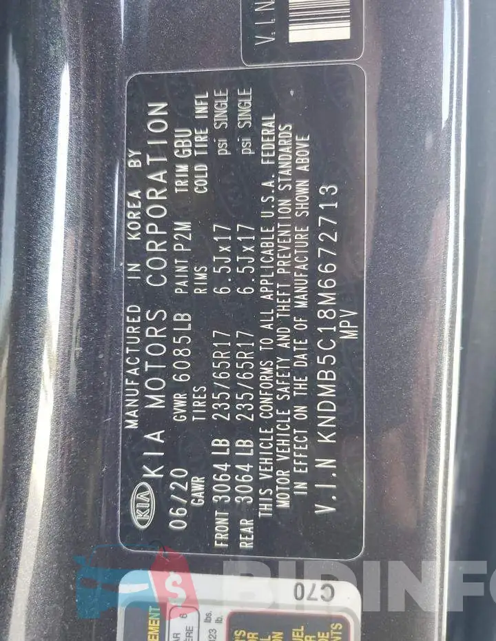 KNDMB5C18M6672713 Photo# 10