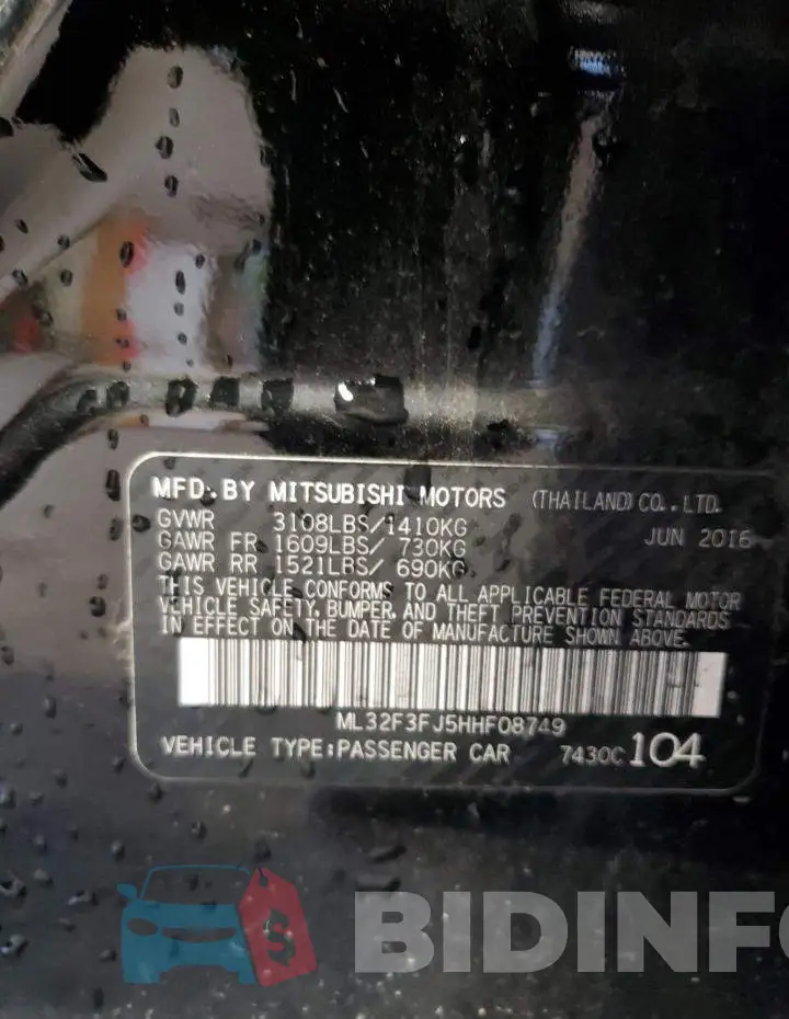 ML32F3FJ5HHF08749 Photo# 12