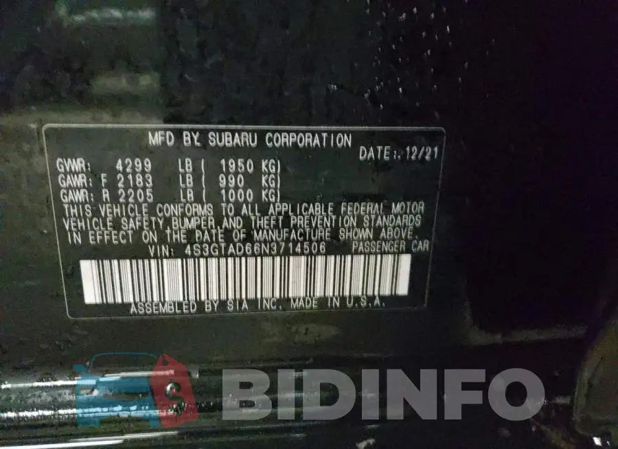 4S3GTAD66N3714506 Photo# 12