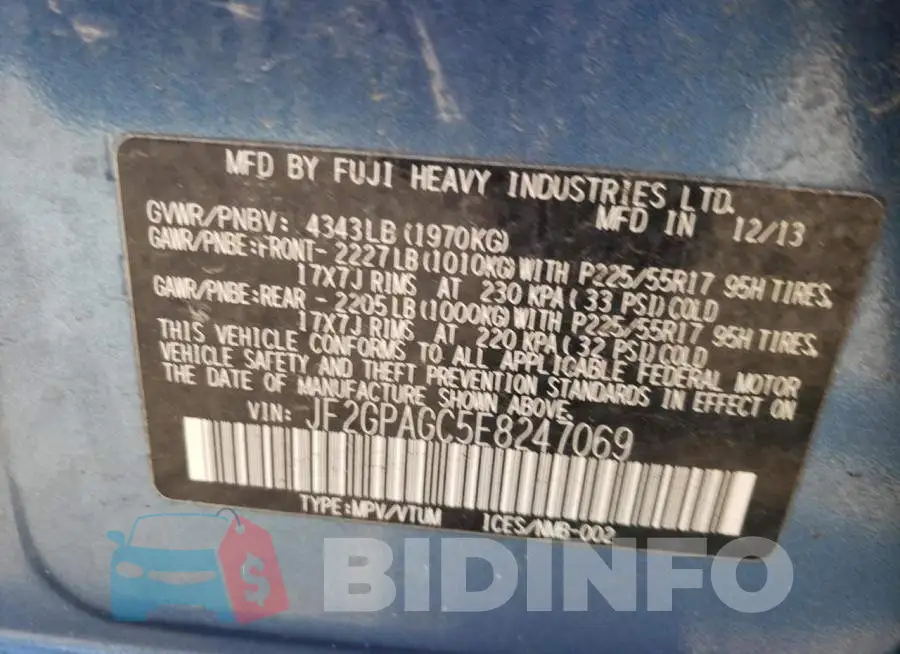 JF2GPAGC5E8247069 Photo# 13