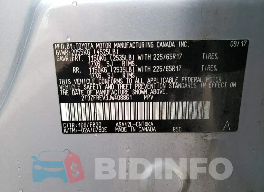2T3ZFREV3JW408861 Photo# 13