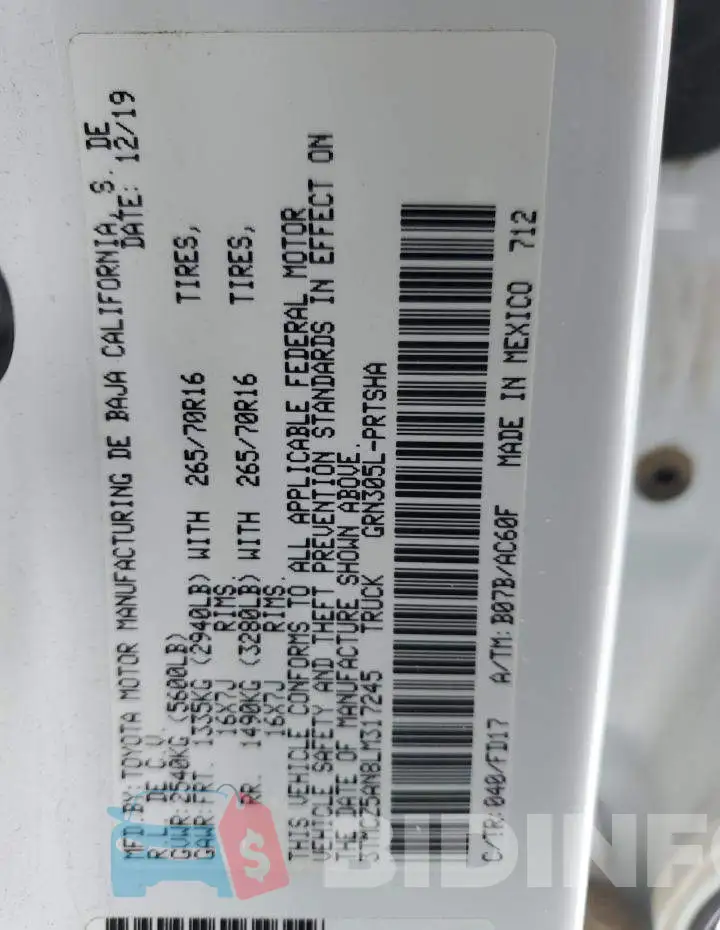 3TMCZ5AN8LM317245 Photo# 12