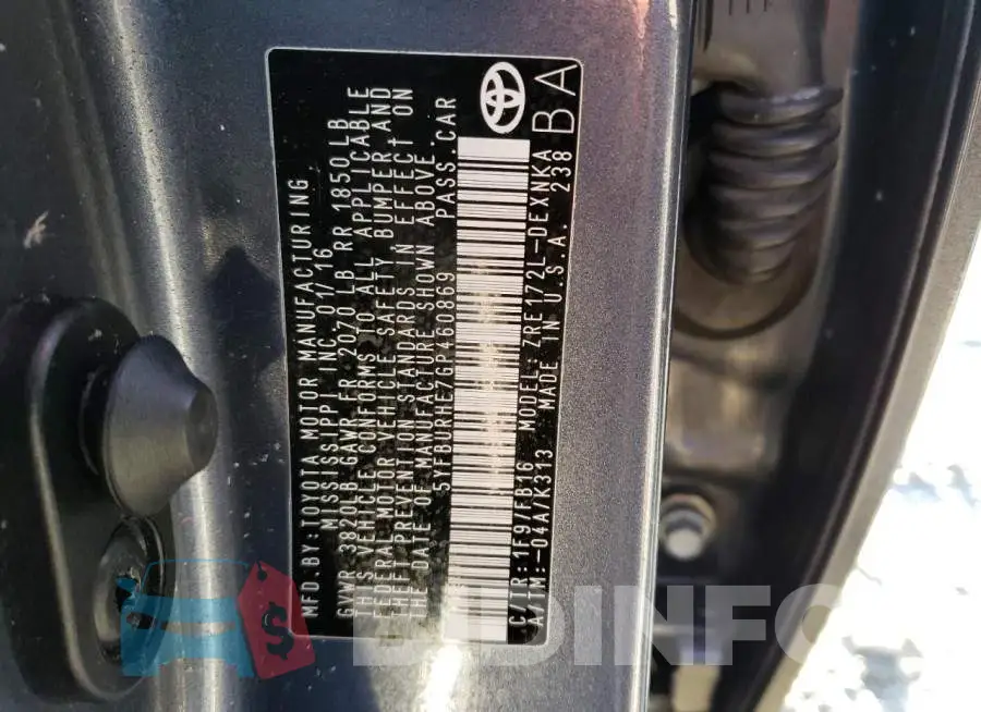 5YFBURHE7GP460869 Photo# 13