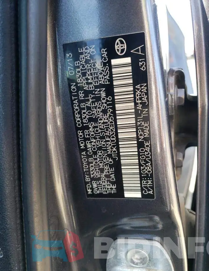 JTDKTUD32ED579116 Photo# 12