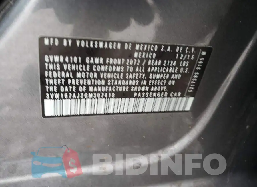 3VW167AJ2GM307418 Photo# 12