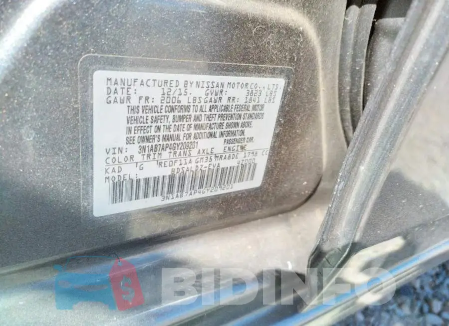 3N1AB7AP4GY209201 Photo# 10