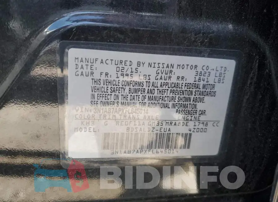 3N1AB7APXFL645014 Photo# 13