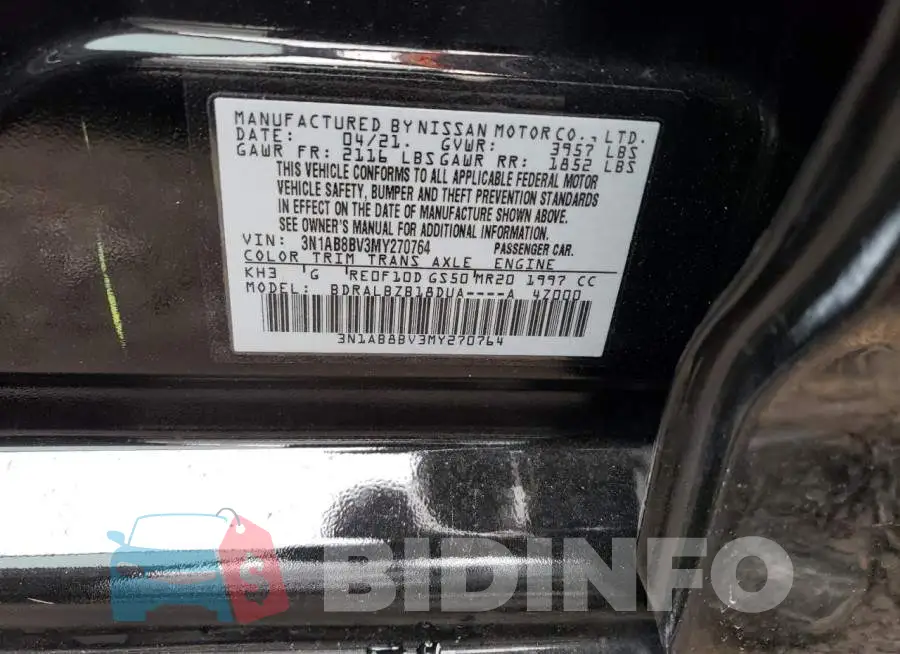 3N1AB8BV3MY270764 Photo# 12