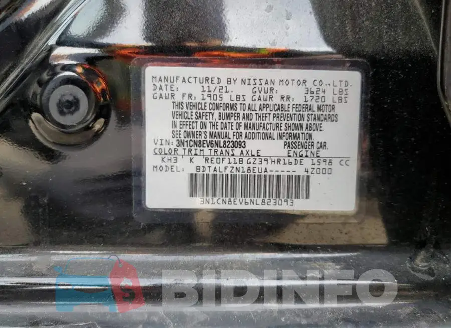 3N1CN8EV6NL823093 Photo# 12