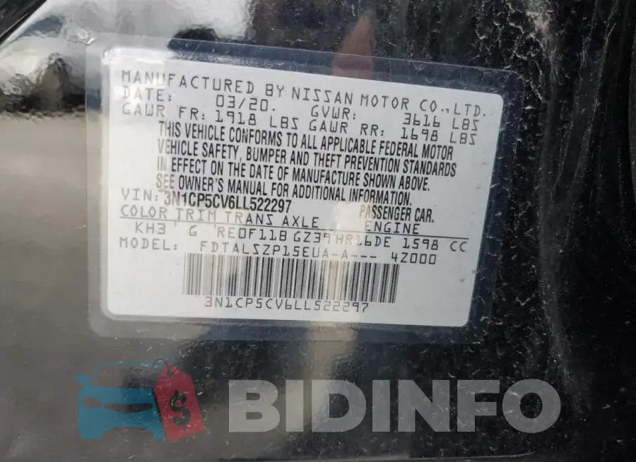 3N1CP5CV6LL522297 Photo# 12