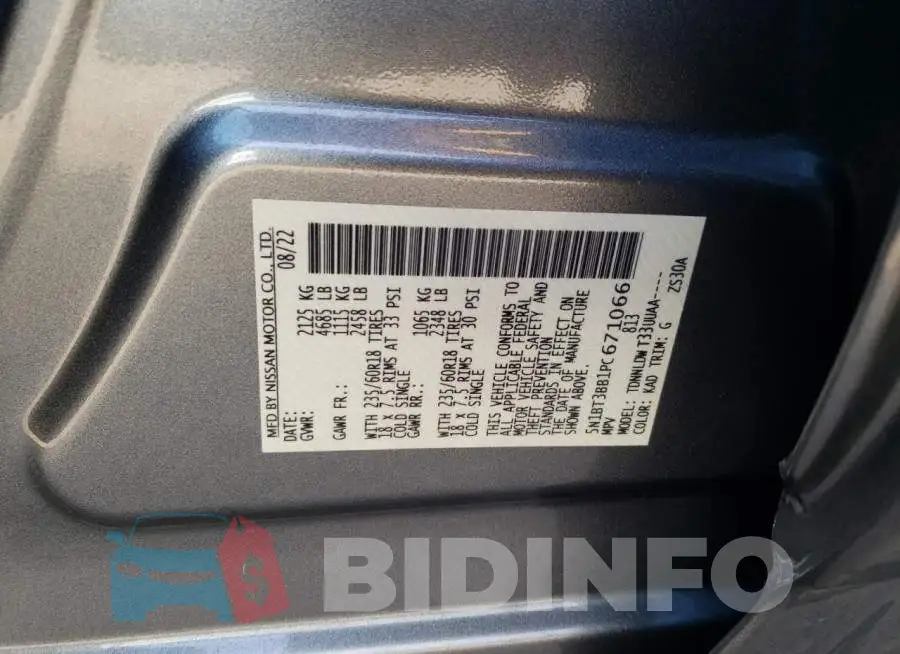 5N1BT3BB1PC671066 Photo# 13