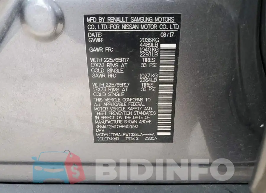 KNMAT2MT0HP612892 Photo# 14