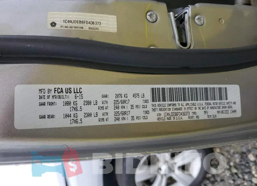 1C4NJDEB6FD436373 Photo# 10