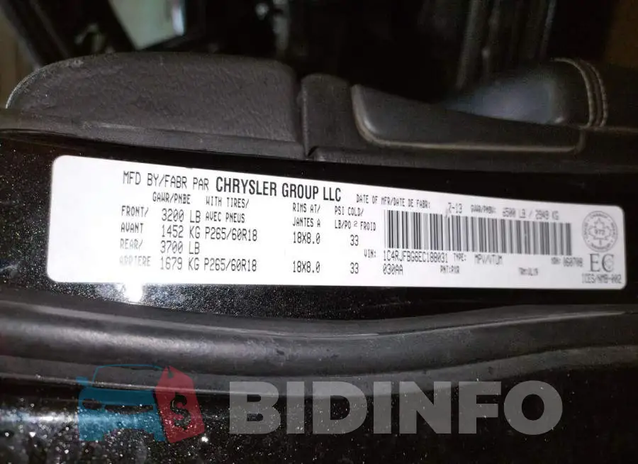 1C4RJFBG6EC188031 Photo# 13