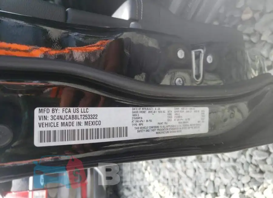 3C4NJCAB8LT253322 Photo# 10
