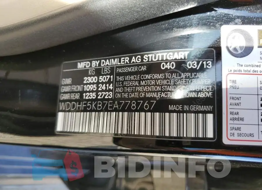 WDDHF5KB7EA778767 Photo# 12