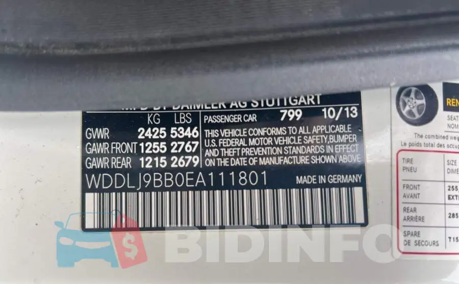 WDDLJ9BB0EA111801 Photo# 10