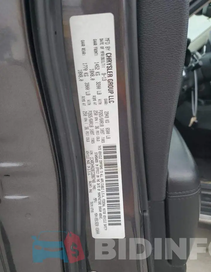 1C4RDHAG9EC286748 Photo# 14