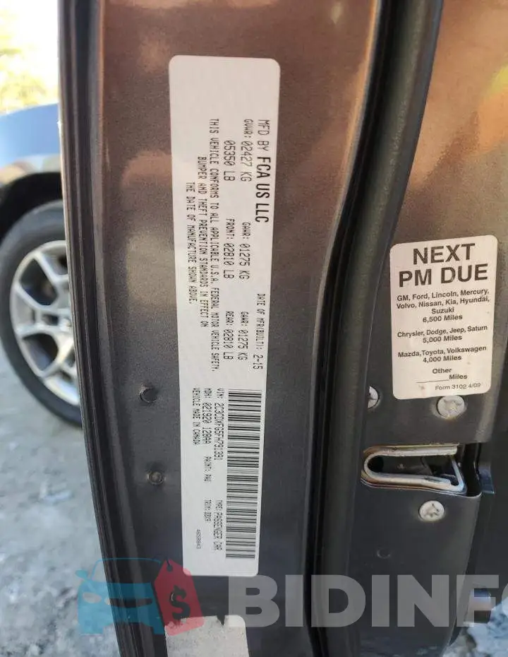 2C3CDXFG5FH791391 Photo# 12