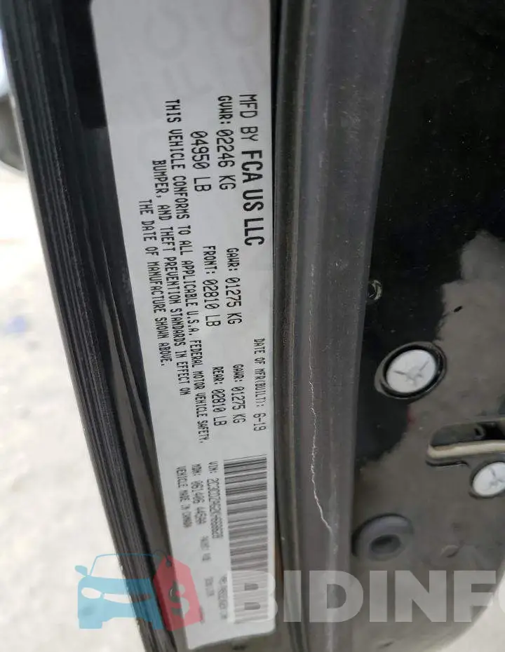 2C3CDZAG2KH668628 Photo# 13