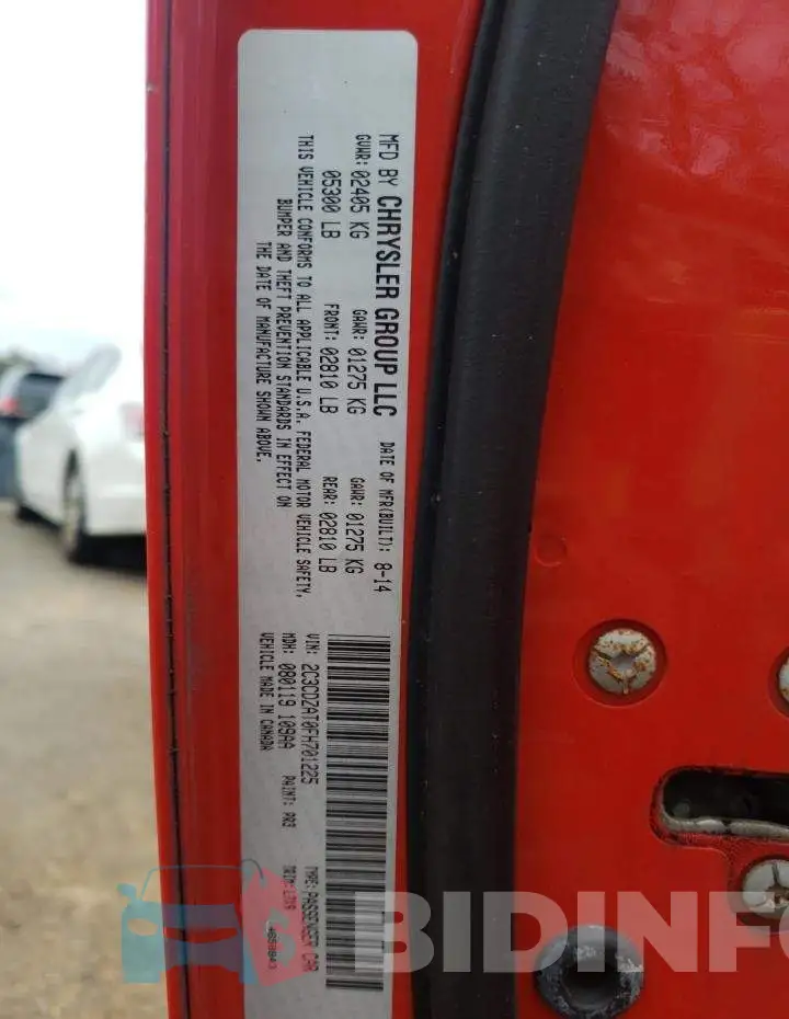 2C3CDZAT0FH701225 Photo# 12