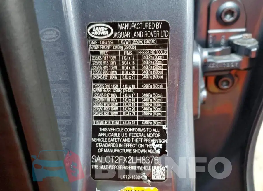 SALCT2FX2LH837688 Photo# 13