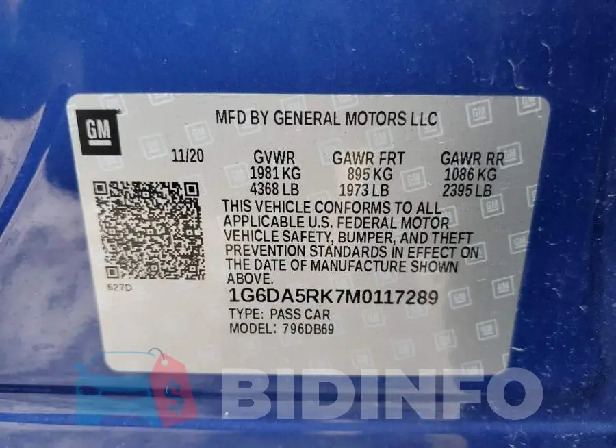 1G6DA5RK7M0117289 Photo# 12