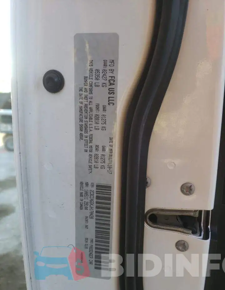 2C3CCAGGXJH170428 Photo# 12