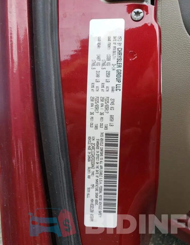 2C4RC1CGXER333042 Photo# 10