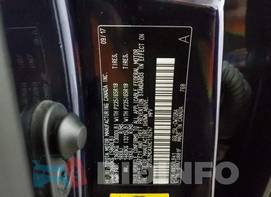 2T2BZMCAXHC116247 Photo# 14