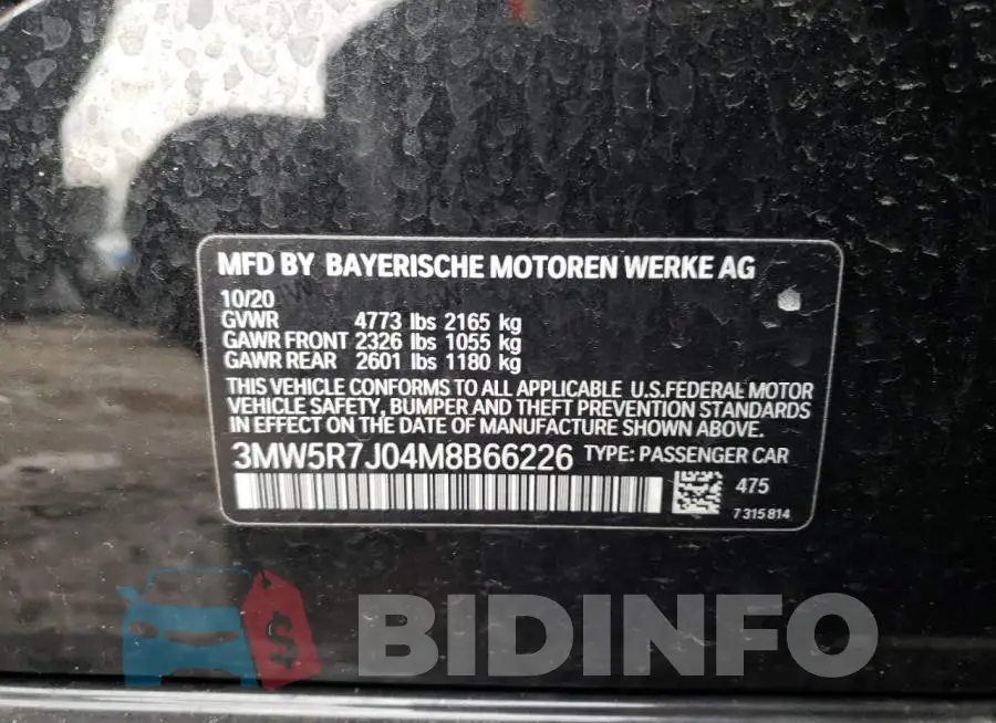 3MW5R7J04M8B66226 Photo# 12