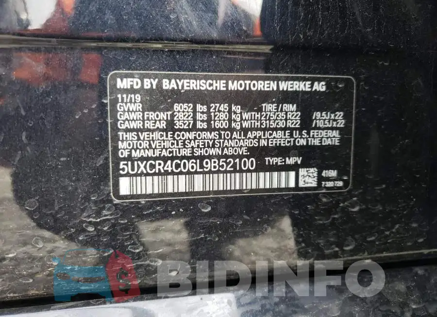 5UXCR4C06L9B52100 Photo# 12